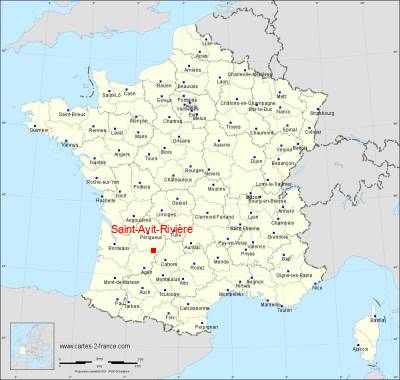 Carte de Saint-Avit-Rivière