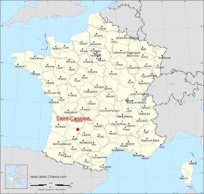 Carte de Saint-Cassien