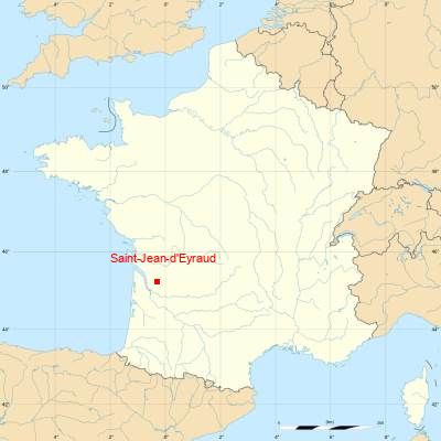 Fond de carte avec Saint-Jean-d'Eyraud