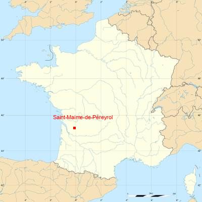 Fond de carte avec Saint-Maime-de-Péreyrol