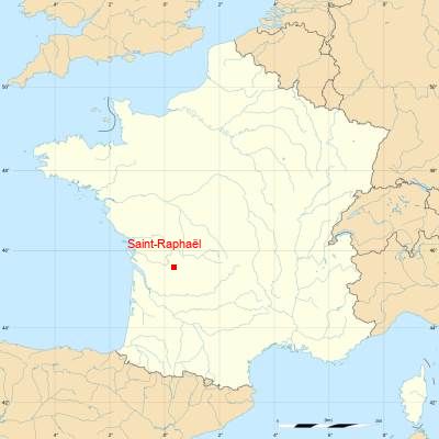 Fond de carte avec Saint-Raphaël