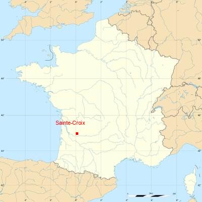 Fond de carte avec Sainte-Croix