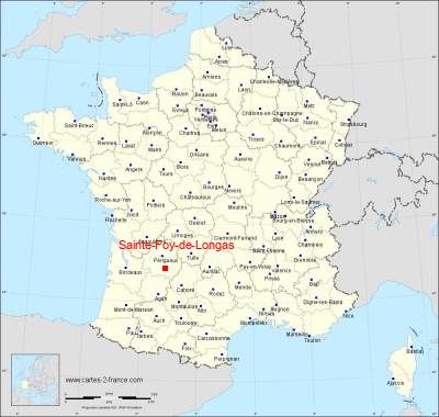Carte de Sainte-Foy-de-Longas