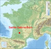 localisation mairie de Sainte-Sabine-Born