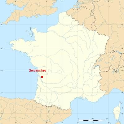 Fond de carte avec Servanches