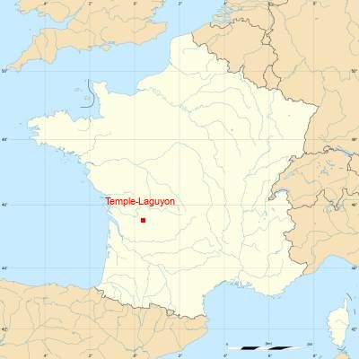 Fond de carte avec Temple-Laguyon