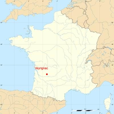Fond de carte avec Veyrignac
