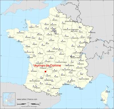 Carte de Veyrines-de-Domme