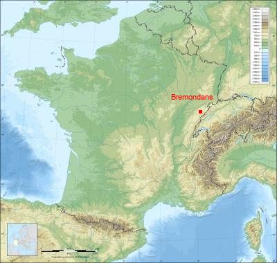 Carte de Bremondans
