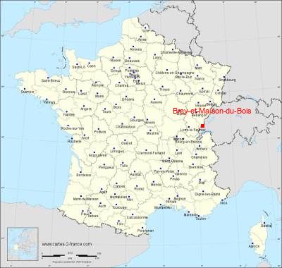 Carte de Brey-et-Maison-du-Bois