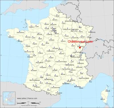 Carte de Châtillon-sur-Lison
