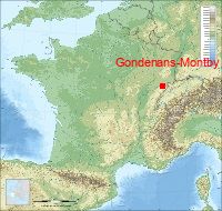 localisation mairie de Gondenans-Montby