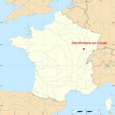 Fond de carte avec Grandfontaine-sur-Creuse