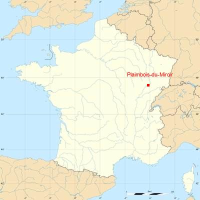 Fond de carte avec Plaimbois-du-Miroir