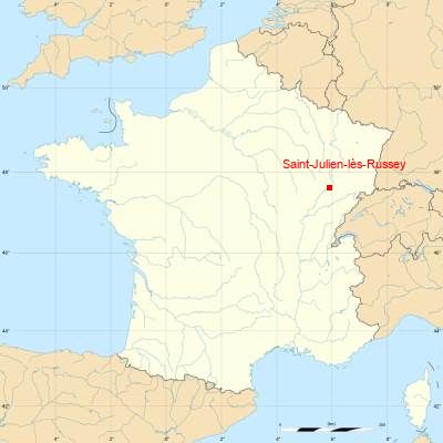 Fond de carte avec Saint-Julien-lès-Russey