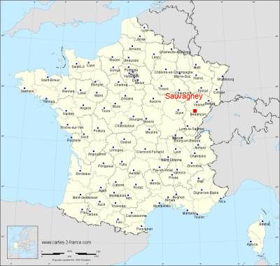 Carte de Sauvagney