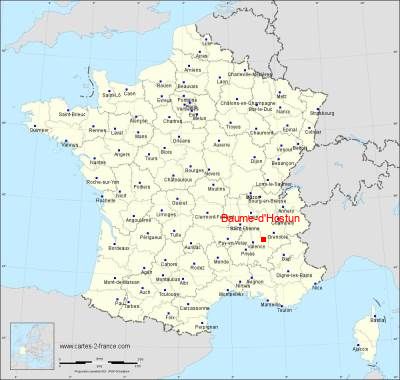 Carte de Baume-d'Hostun
