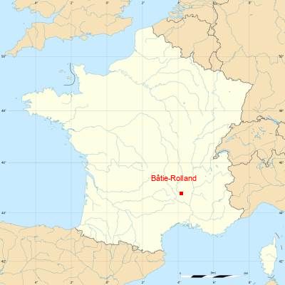 Fond de carte avec Bâtie-Rolland
