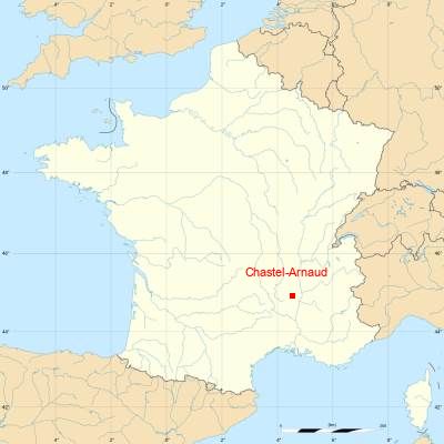 Fond de carte avec Chastel-Arnaud