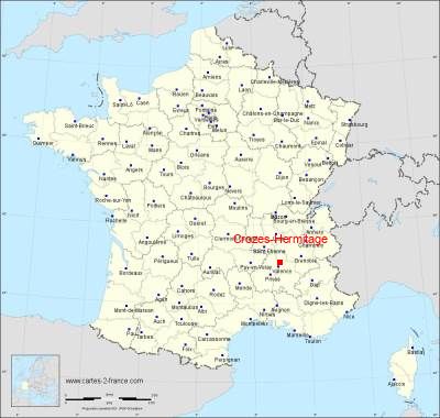 Carte de Crozes-Hermitage