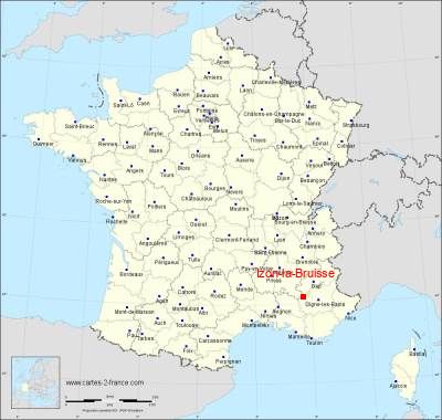 Carte de Izon-la-Bruisse