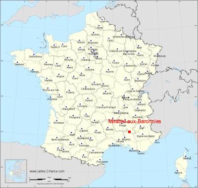 Carte de Mirabel-aux-Baronnies