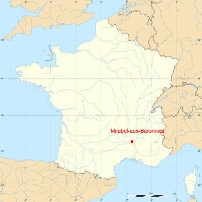 Fond de carte avec Mirabel-aux-Baronnies