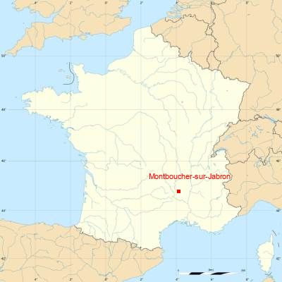 Fond de carte avec Montboucher-sur-Jabron