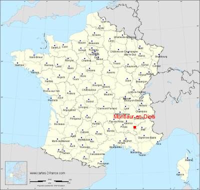 Carte de Montlaur-en-Diois