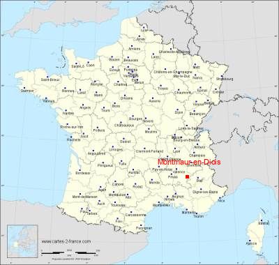 Carte de Montmaur-en-Diois