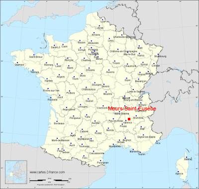 Carte de Mours-Saint-Eusèbe