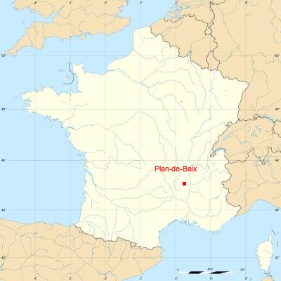 Fond de carte avec Plan-de-Baix