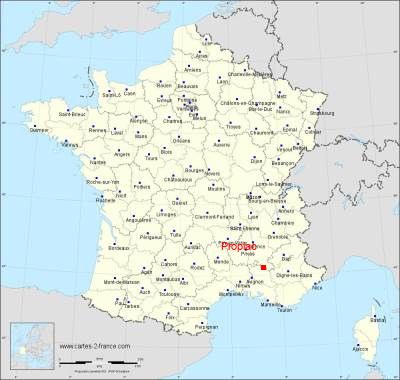 Carte de Propiac