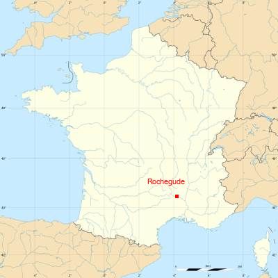 Fond de carte avec Rochegude