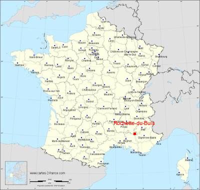Carte de Rochette-du-Buis