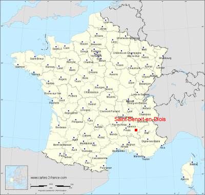 Carte de Saint-Benoit-en-Diois