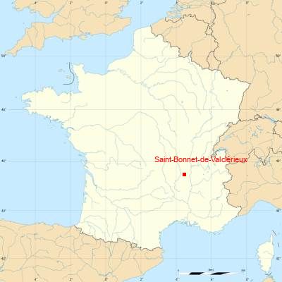 Fond de carte avec Saint-Bonnet-de-Valclérieux
