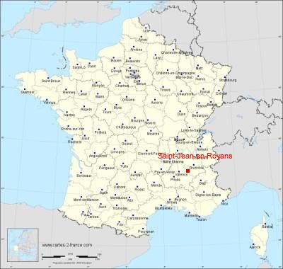 Carte de Saint-Jean-en-Royans