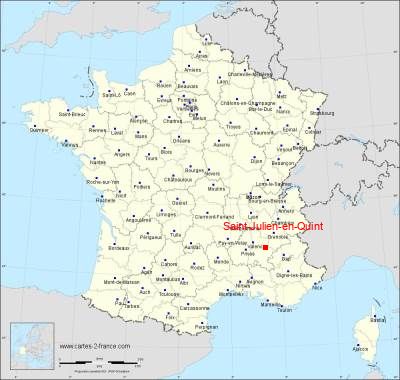 Carte de Saint-Julien-en-Quint