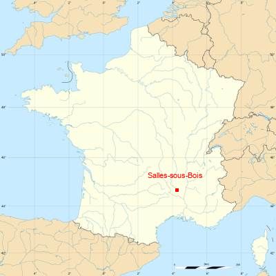 Fond de carte avec Salles-sous-Bois