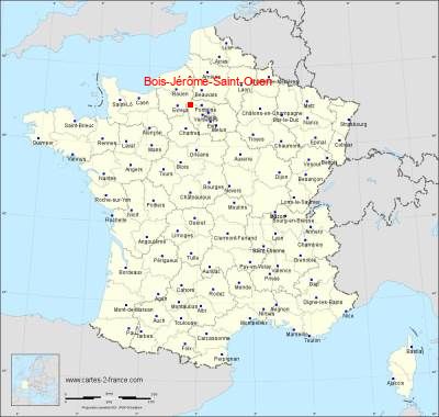 Carte de Bois-Jérôme-Saint-Ouen