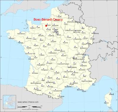 Carte de Bosc-Bénard-Crescy