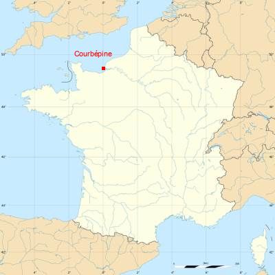 Fond de carte avec Courbépine
