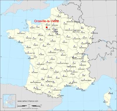 Carte de Crosville-la-Vieille
