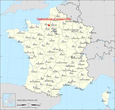 Carte de Gaillardbois-Cressenville