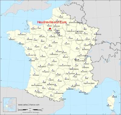 Carte de Heudreville-sur-Eure