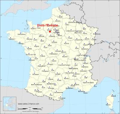 Carte de Illiers-l'Evêque