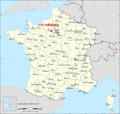 Carte de Ivry-la-Bataille