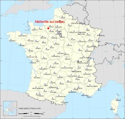 Carte de Malleville-sur-le-Bec