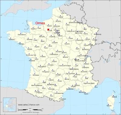 Carte de Ormes
